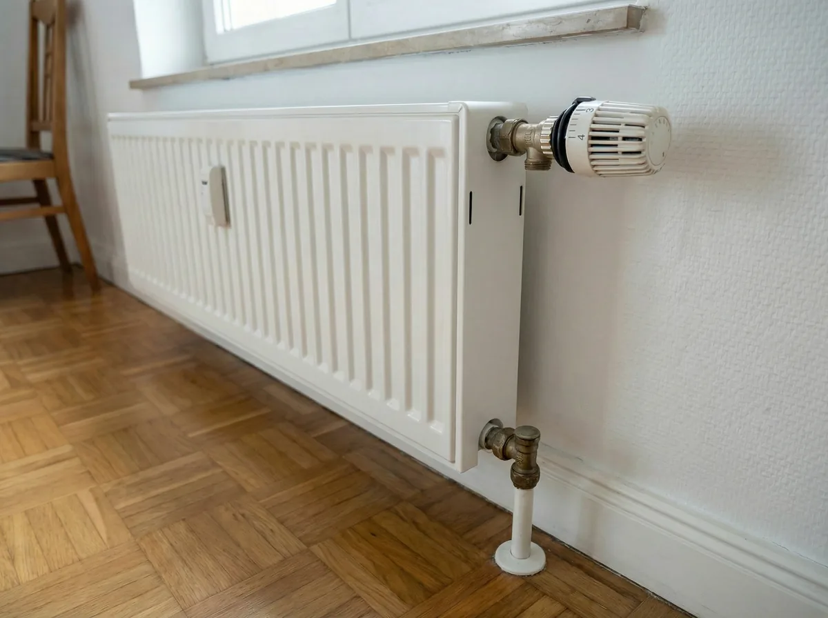 Reparierter Heizkörper