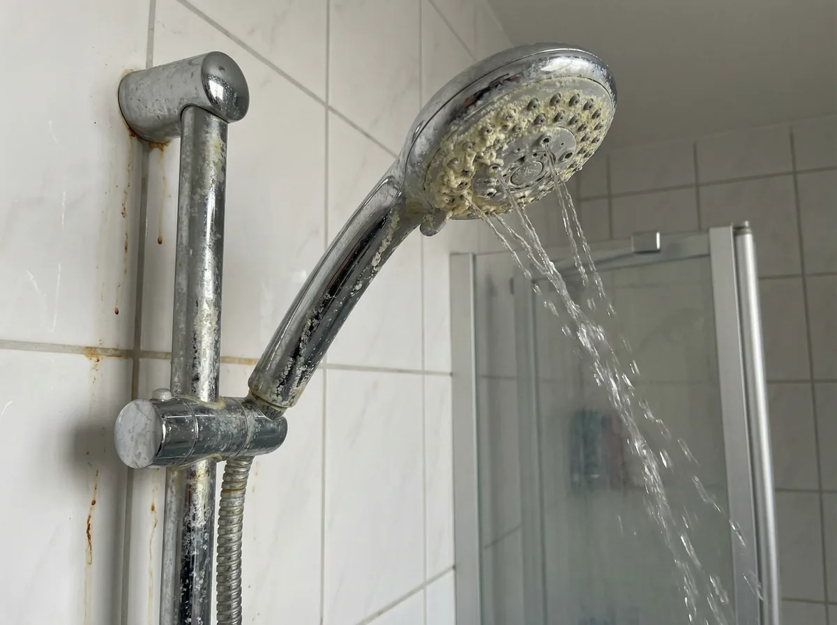 Verstopfter Duschkopf