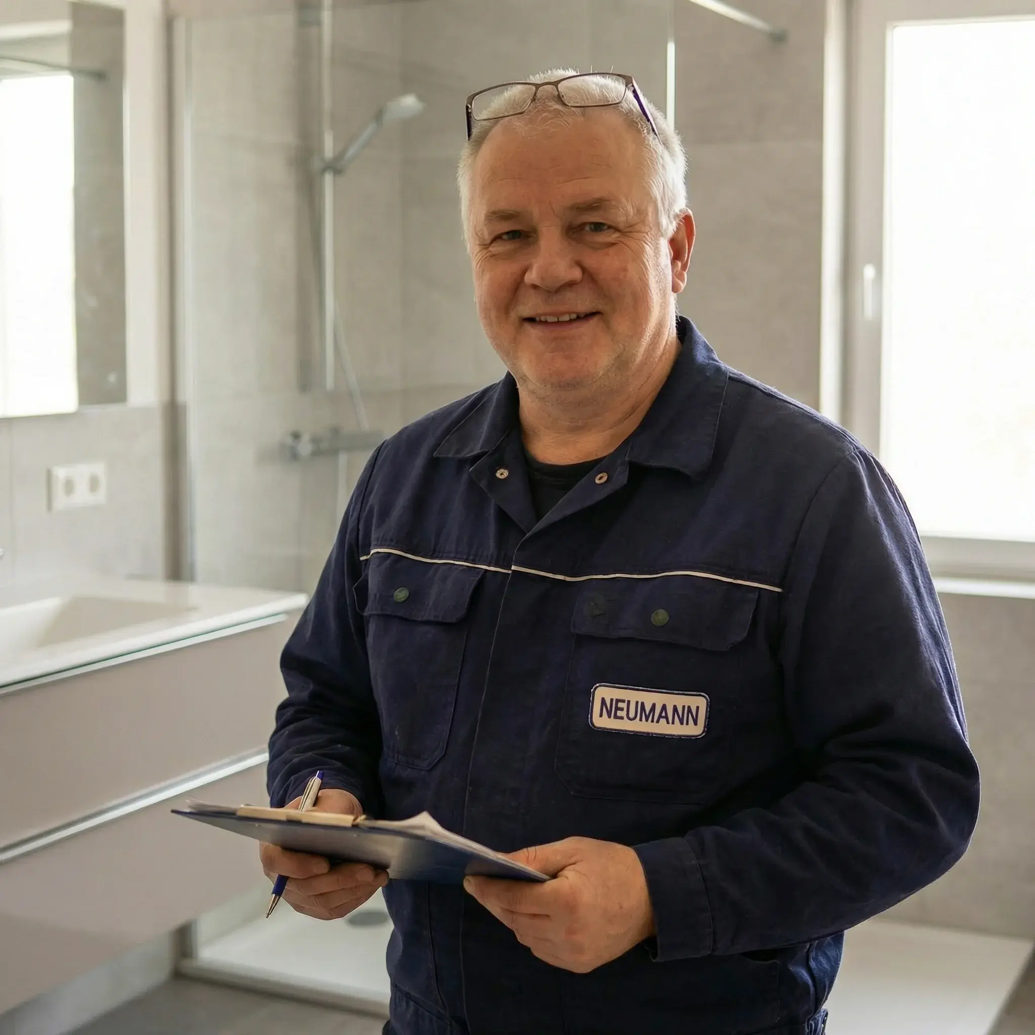 Sani Neumann Techniker bei der Arbeit